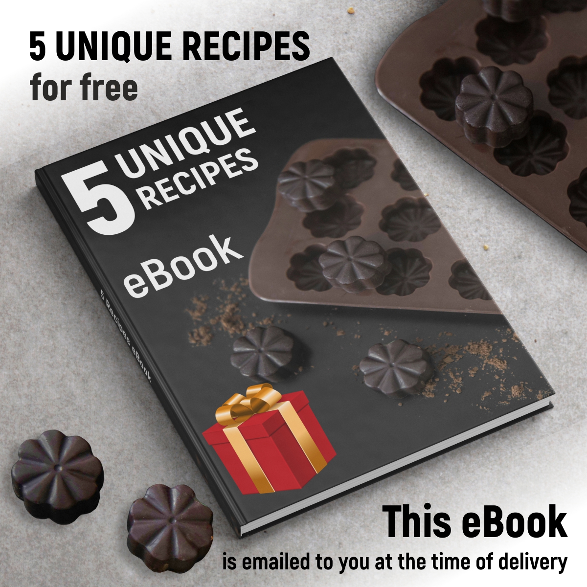 Silicone Candy Molds + 5 Recipes eBook – 6 Pack – Smart Molds